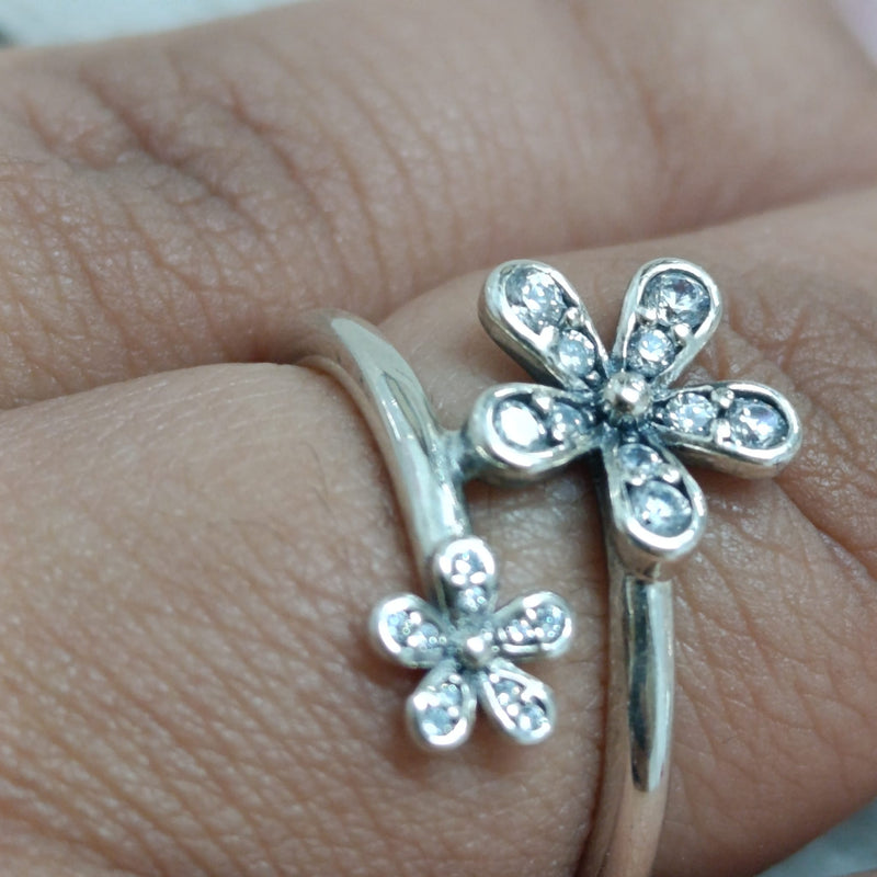 Anillo Flores en Plata 925