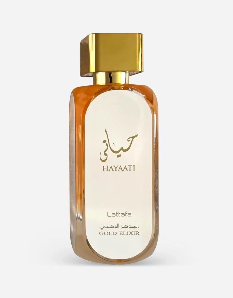 Perfume Árabe Hayaati Gold Elixir Eau Da Parfum de longa duração para homens e mulheres, unissex