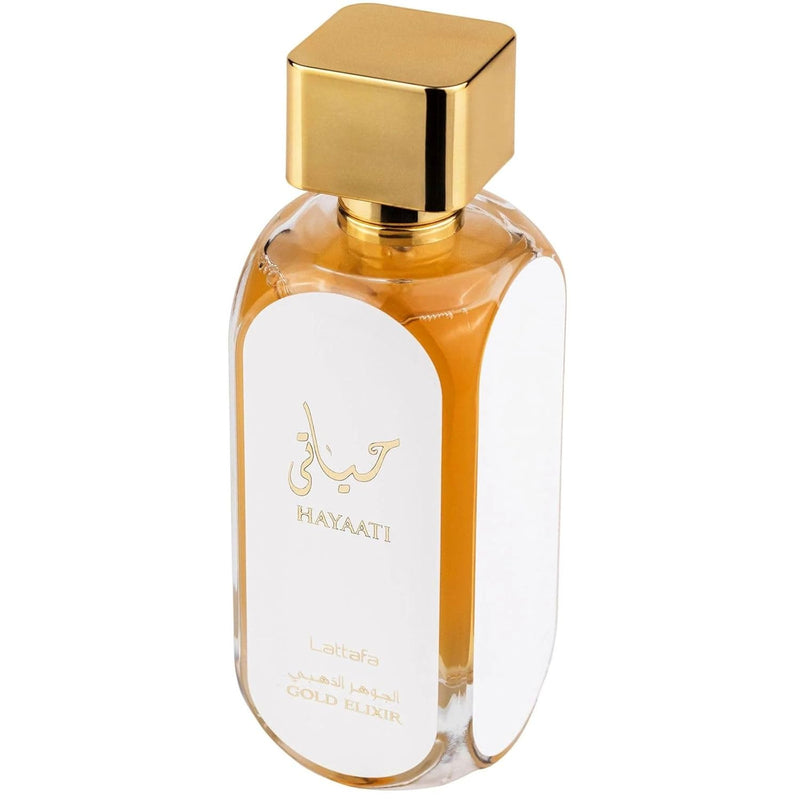 Perfume Árabe Hayaati Gold Elixir Eau Da Parfum de longa duração para homens e mulheres, unissex
