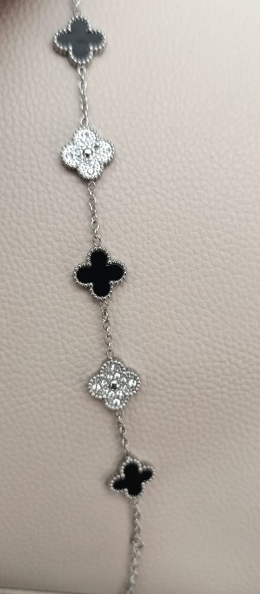 Pulsera 5 Tréboles Plata