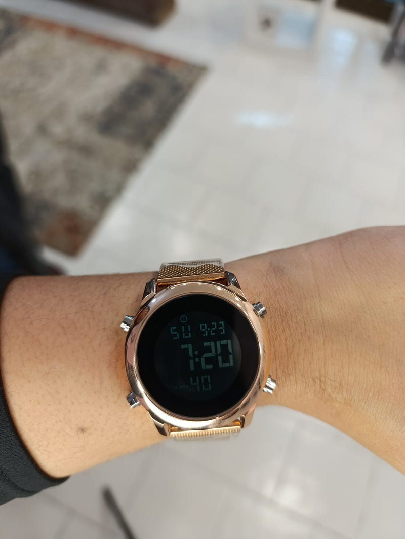Relógio Digital Rose Gold