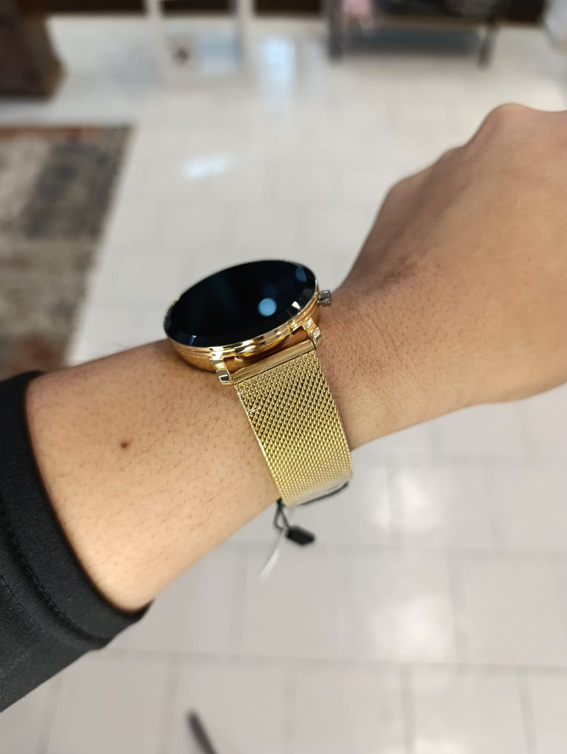 Relógio Digital Dourado