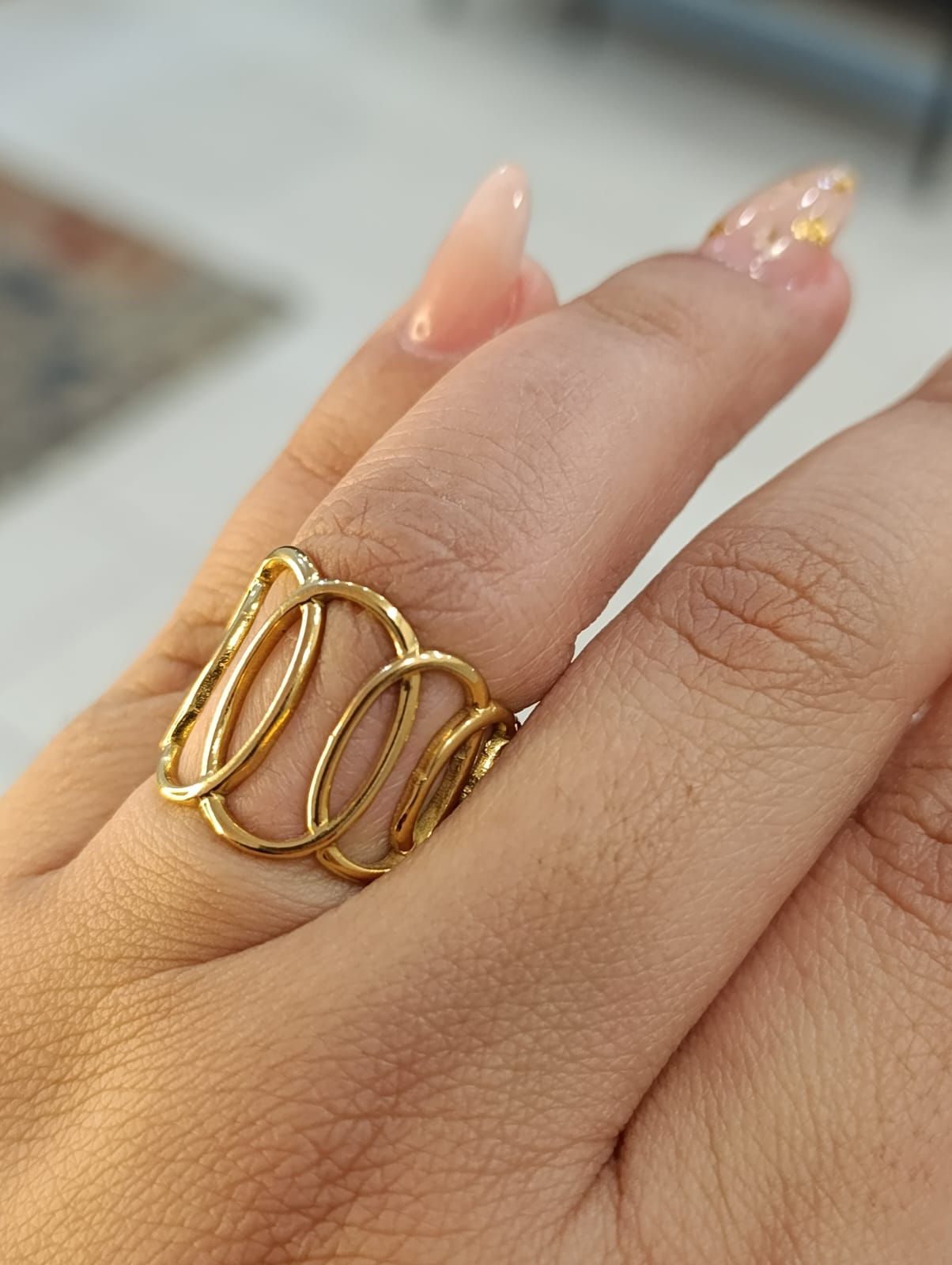 Anel Infinity em aço inoxidavel