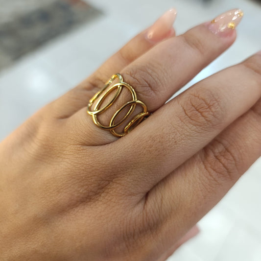 Anel Infinity em aço inoxidavel