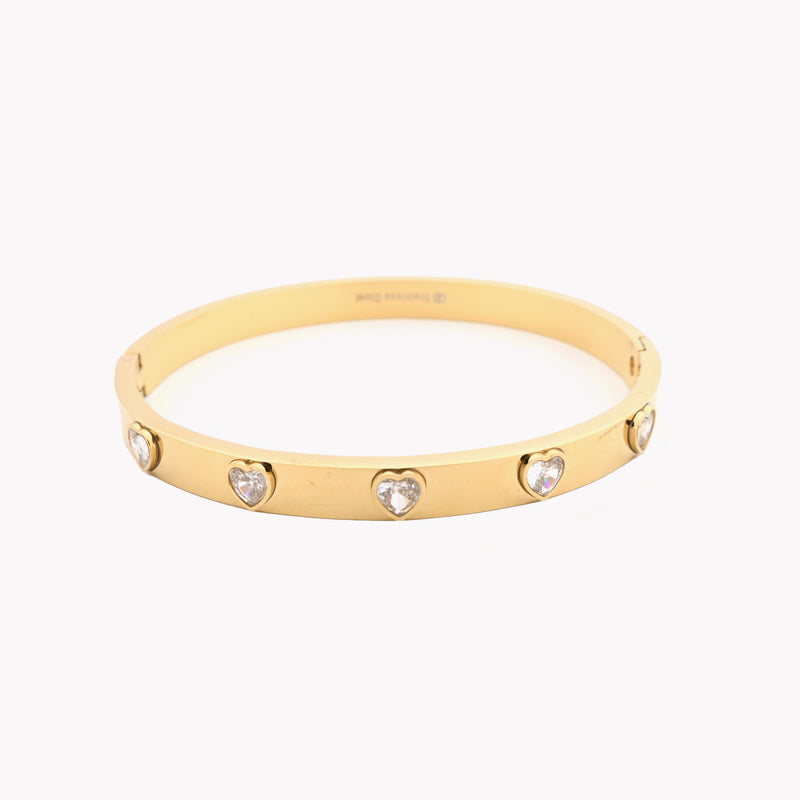 Pulsera corazones rígidos