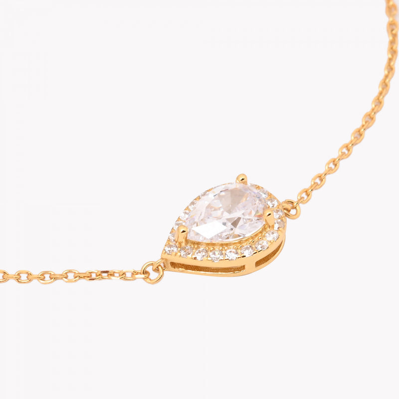 Pulsera Gota de Plata 925 - Transparente