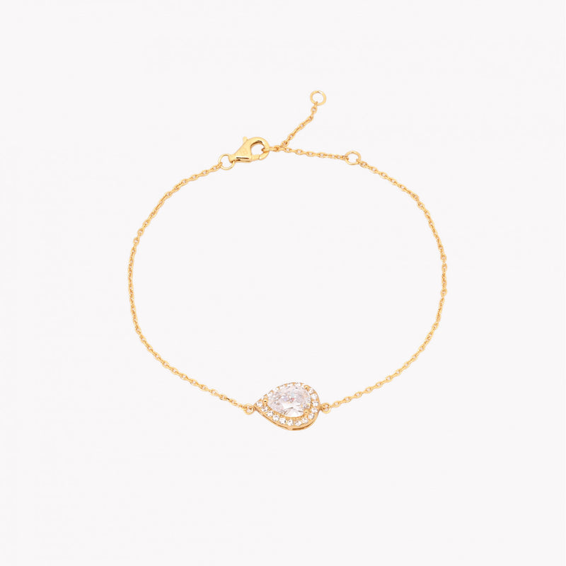 Pulsera Gota de Plata 925 - Transparente