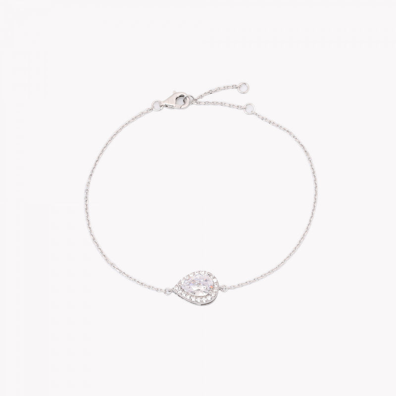 Pulsera Gota de Plata 925 - Transparente