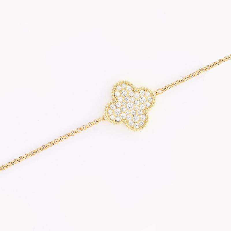 Pulseira  trevo brilhantes