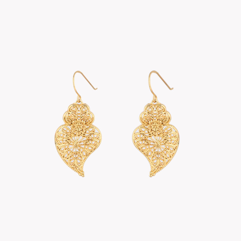 Pendientes Corazón Filigrana Viana Girassol