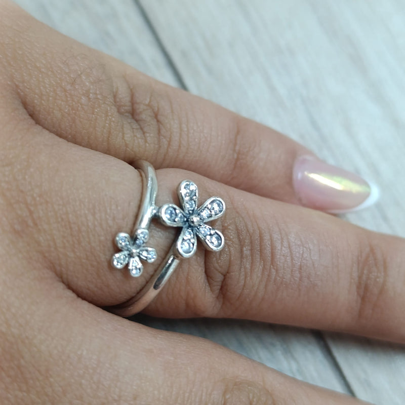 Anillo Flores en Plata 925