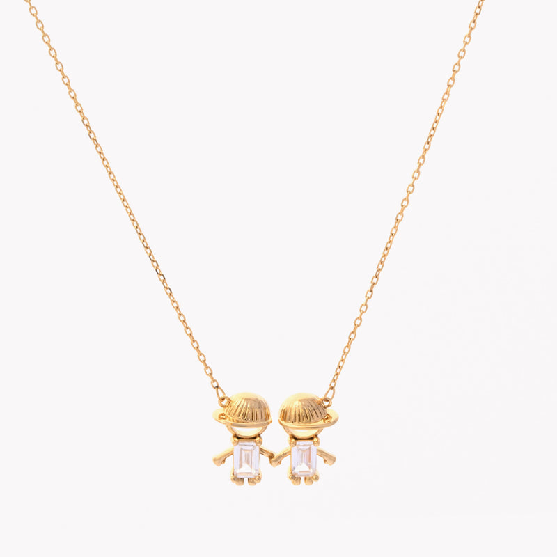 Collar niño bañado en oro 18k