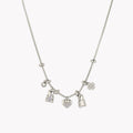 collar de corazón de oso de peluche