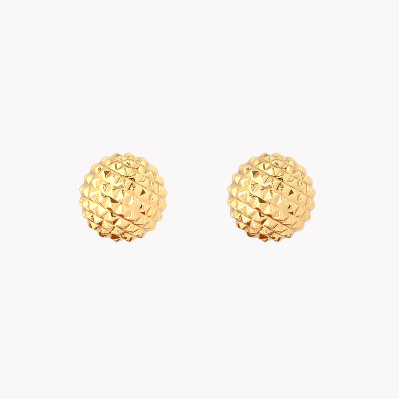 Brincos  Banho de Ouro 18k com textura