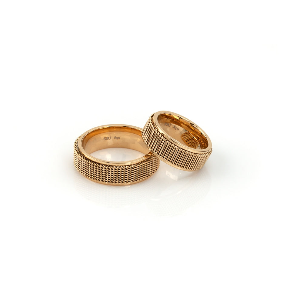 Anillo de bodas de acero grueso
