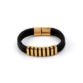 Pulsera Acero+Piel Ecológica H