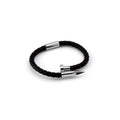 Pulsera de acero inoxidable + cuero de uñas ecológico