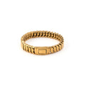 Pulseira em aço folha