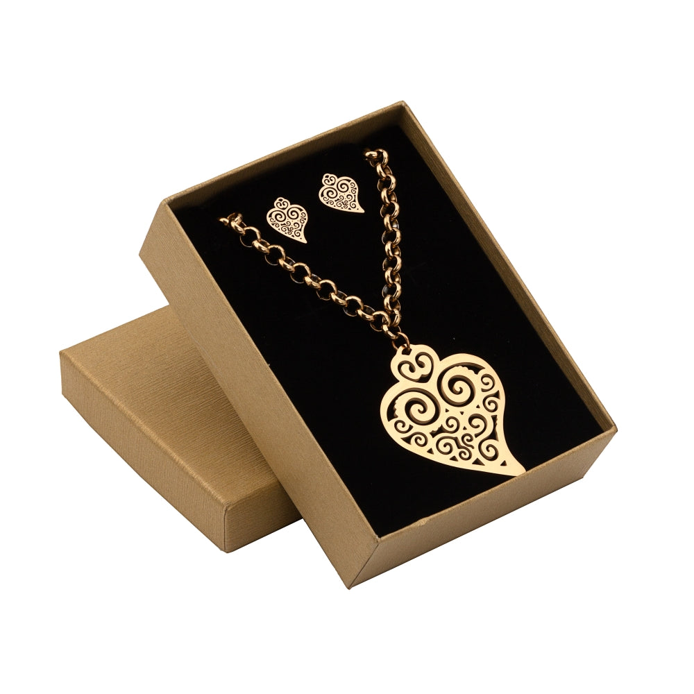 Conjunto Collar y Pendientes - Coração de Viana