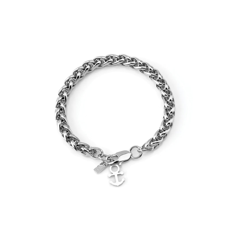 Pulseira Masculina em Aço Inoxidavel 9mm