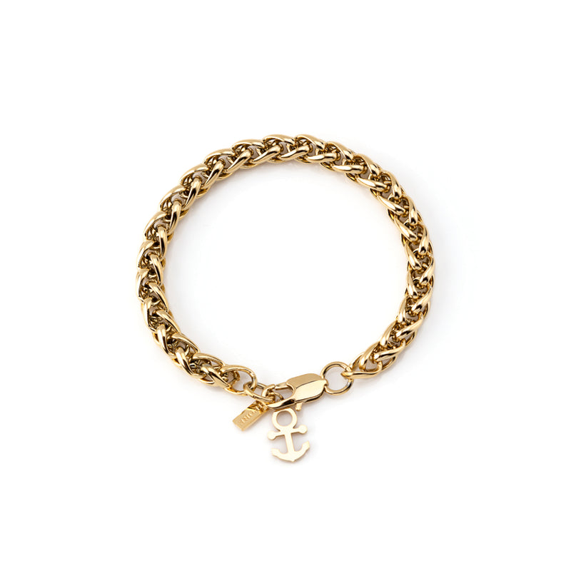 Pulseira Masculina em Aço Inoxidavel 9mm