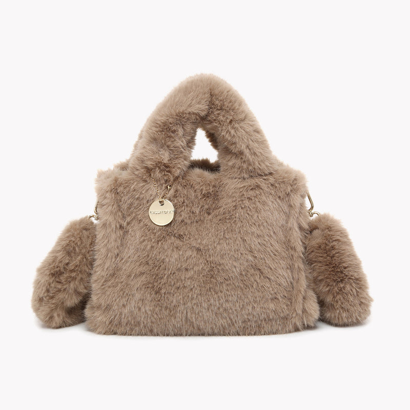 Bolsa crossbody estilo Tote em pêlo