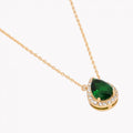 Colar Gota em Prata 925 - Verde