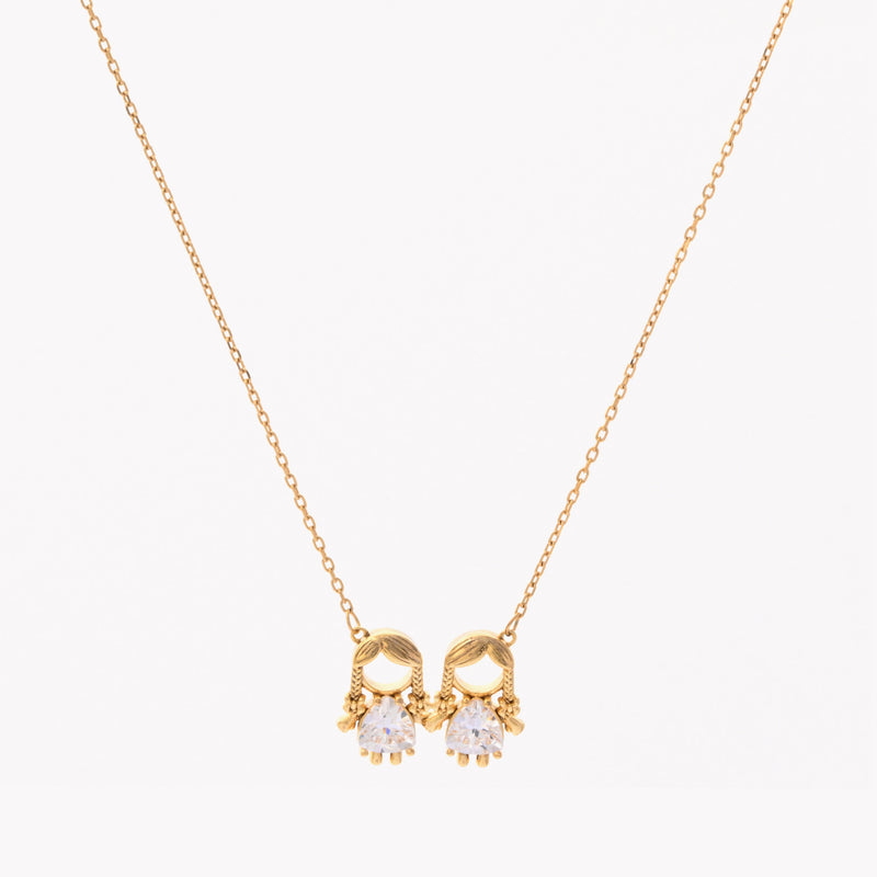 Collar Niña Chapado En Oro 18k