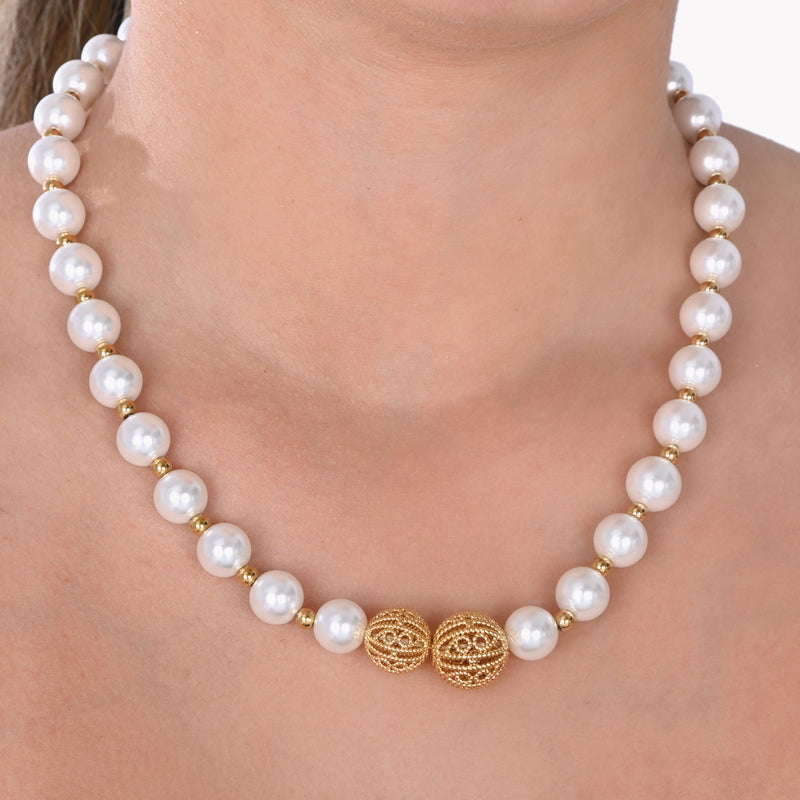 Collar de perlas Corazón de Viana