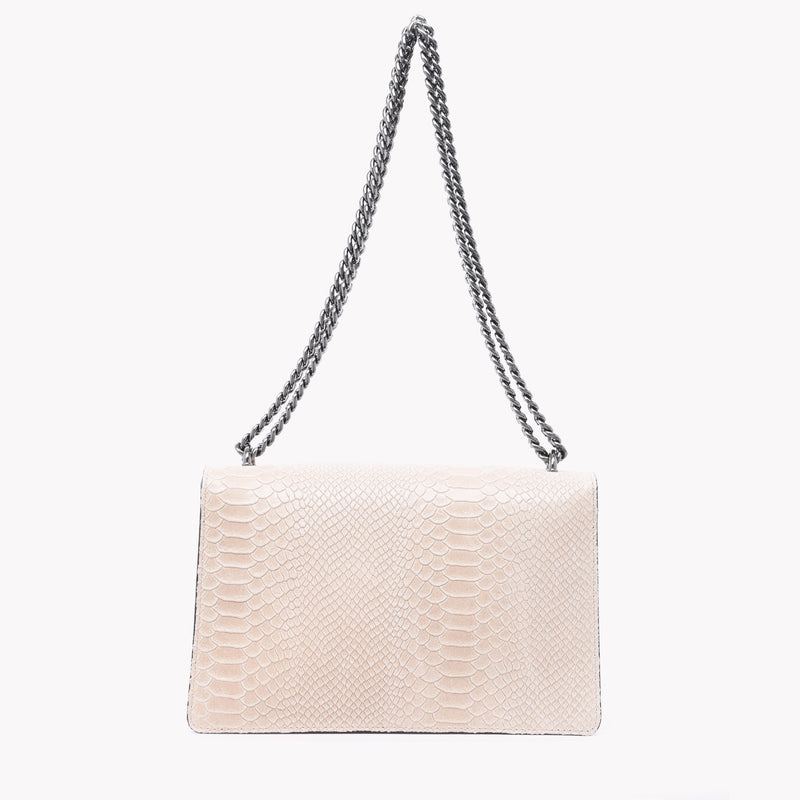 Bolsa em Pele com textura croco