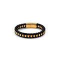 Pulseira Aço+Pele Homem
