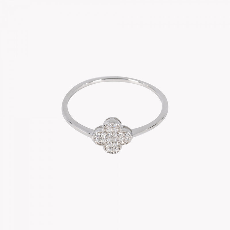Anillo Trébol en Plata 925