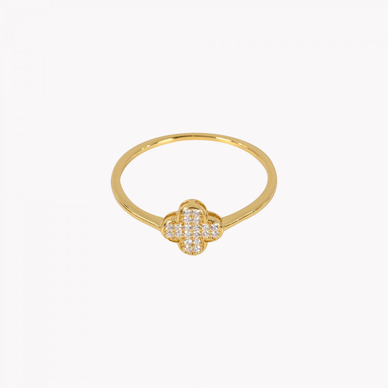 Anillo Trébol en Plata 925