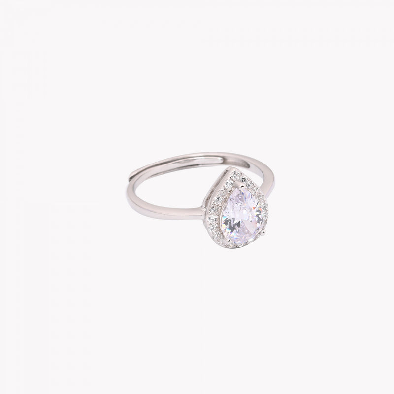 Anillo Gota Ajustable en Plata 925