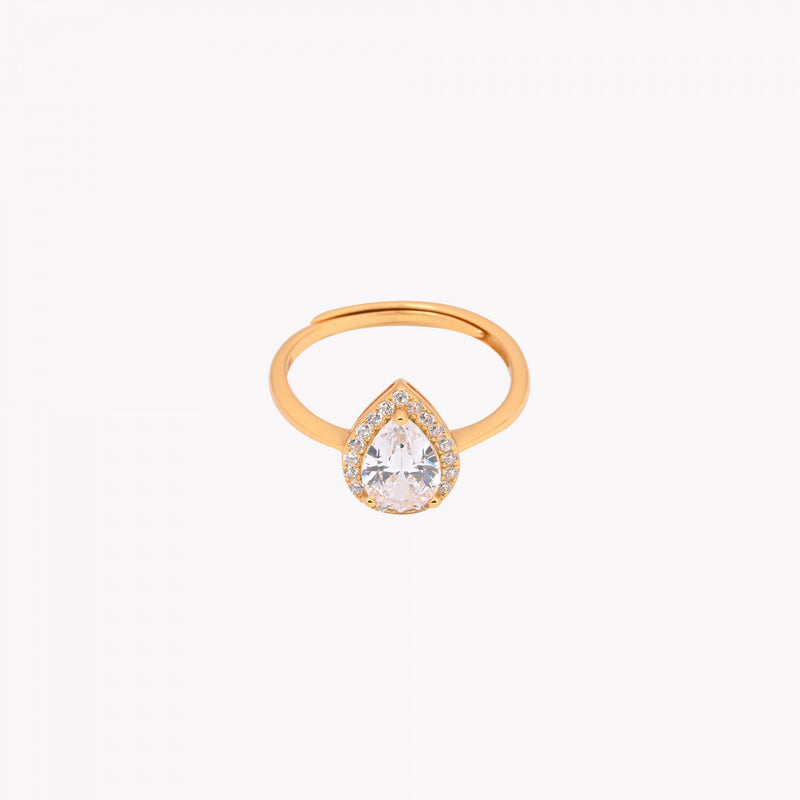 Anillo Gota Ajustable en Plata 925