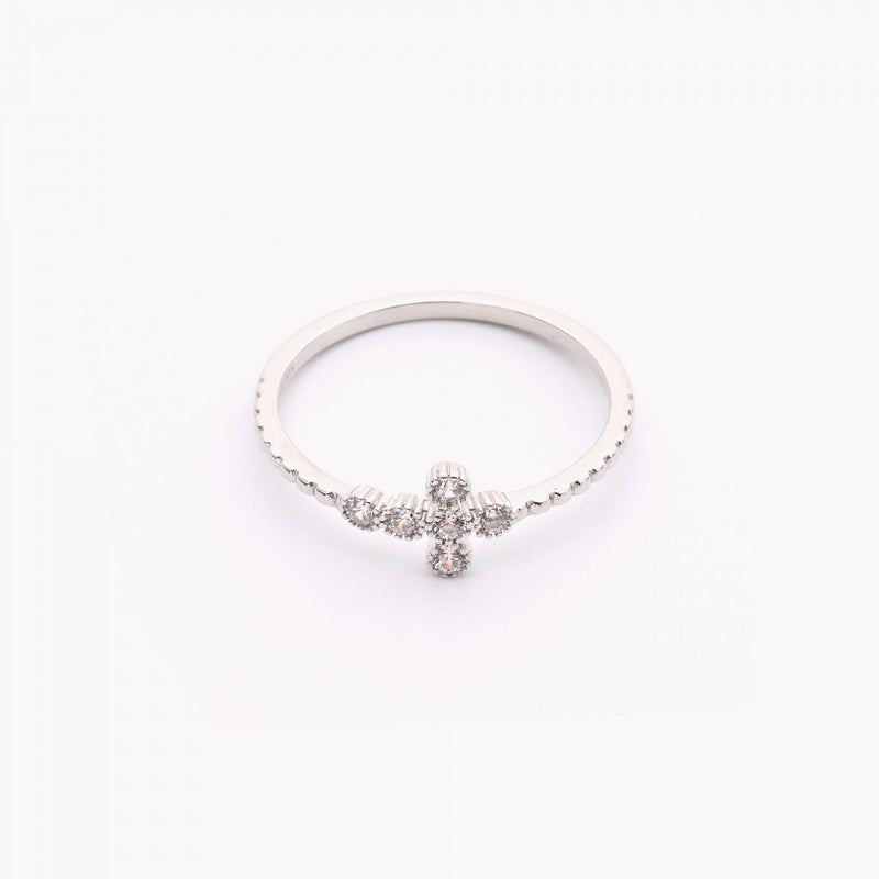 Anillo Cruz en Plata 925