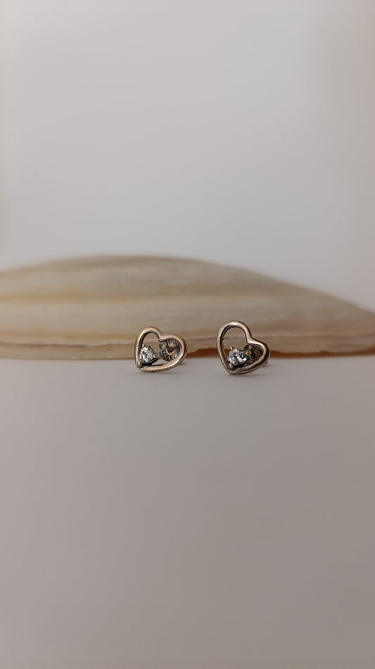 Brinco Cœur de prata 925