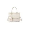 Mala crossbody com fecho de aba e mini moedeiro